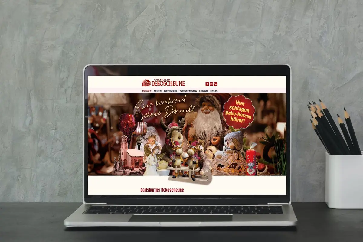 Referenz Carlsburger Dekoscheune - Webdesign Berlin Devcode